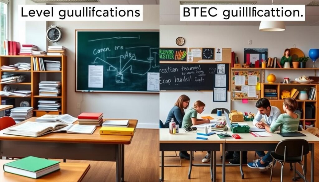 A Levels and BTECs